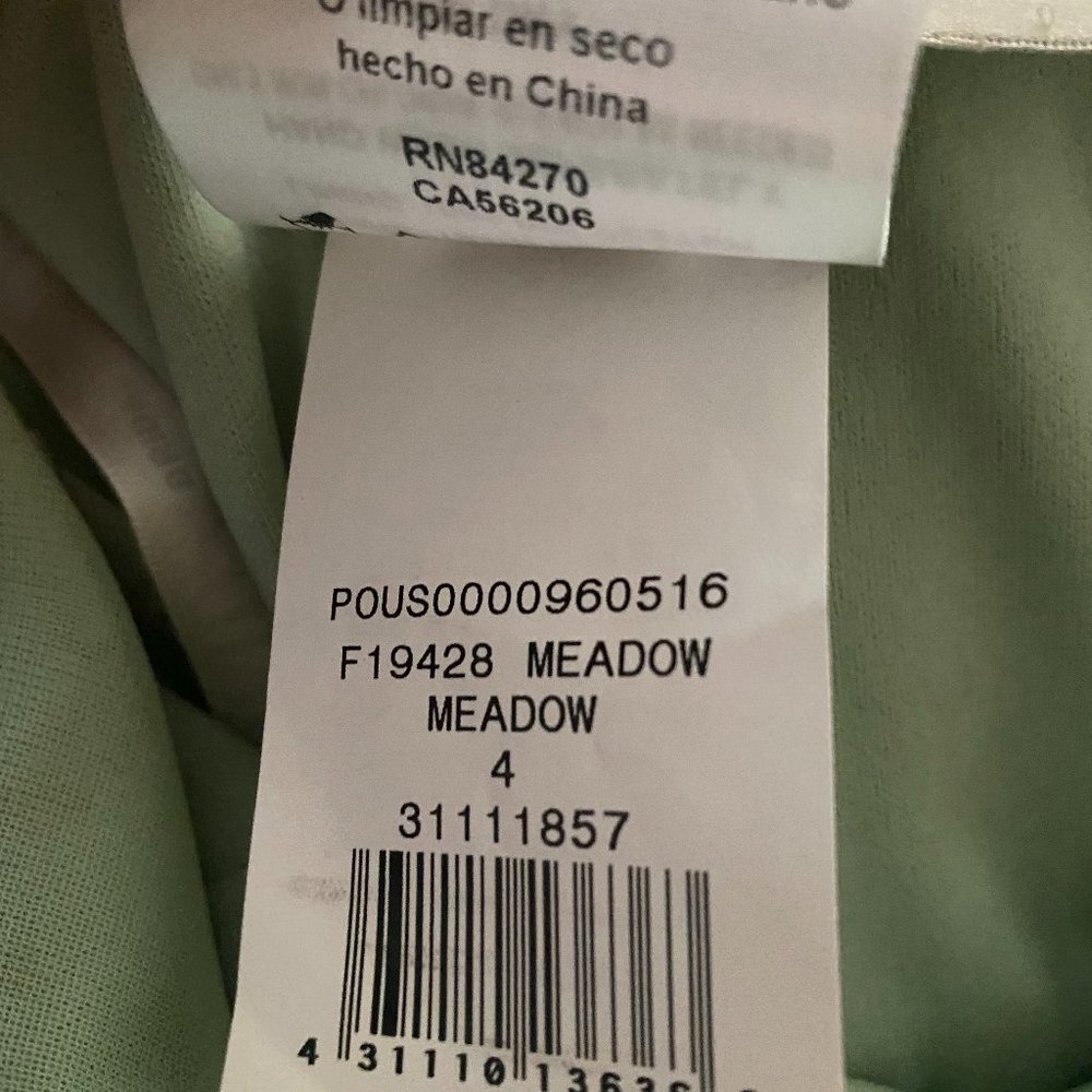 David's Bridal Long Mesh Dress w/ Spaghetti Straps - Picture 4 of 5